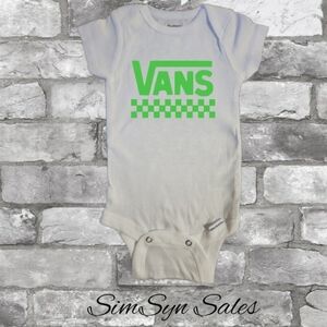 Vans Unisex Baby Onesie Onepiece Bodysuit 0-3 Months Brand New